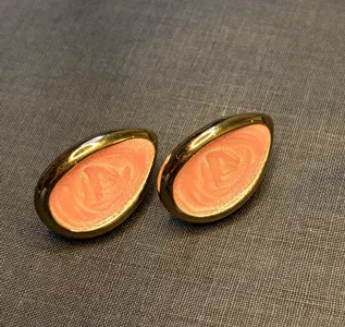 Teardrop Enamel Stud Earrings
