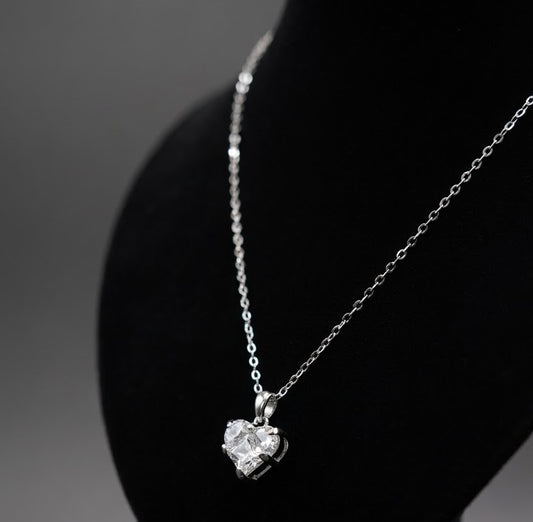 Geometric Crystal Pendant Necklace