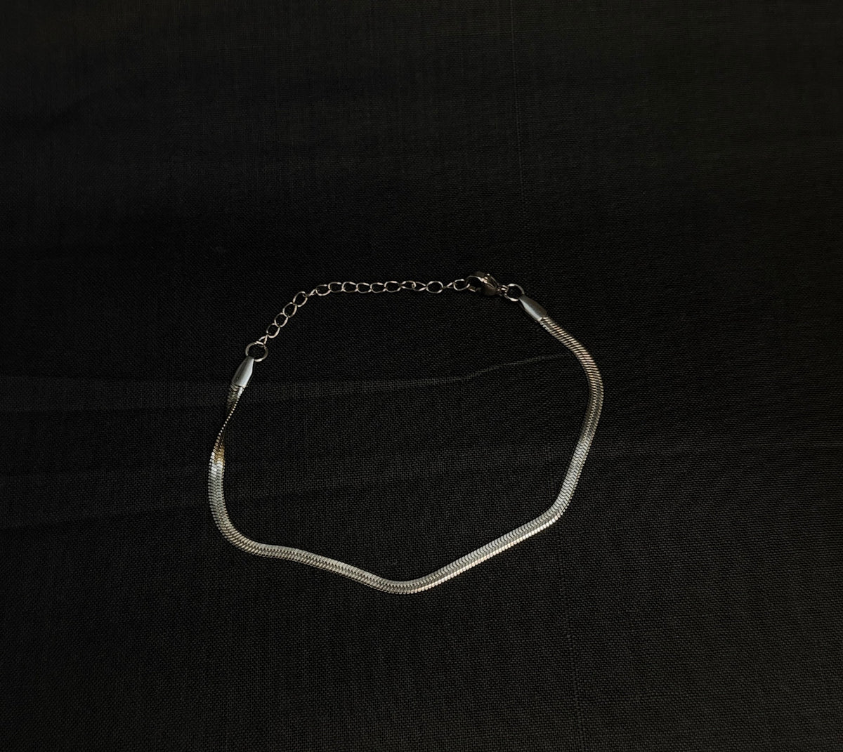 Silver Herringbone Bracelet
