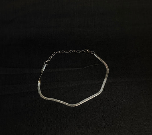 Silver Herringbone Bracelet
